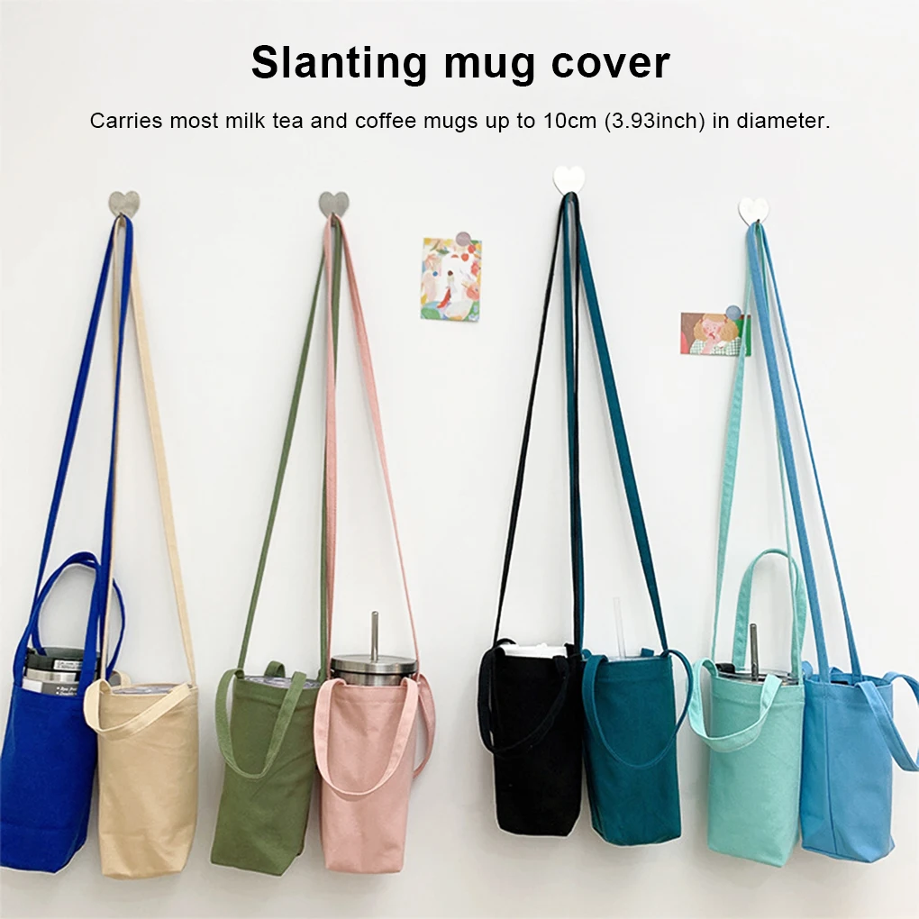 Water Bottle Carry Bag Protective Sleeve Pure Hanging Holder Travel