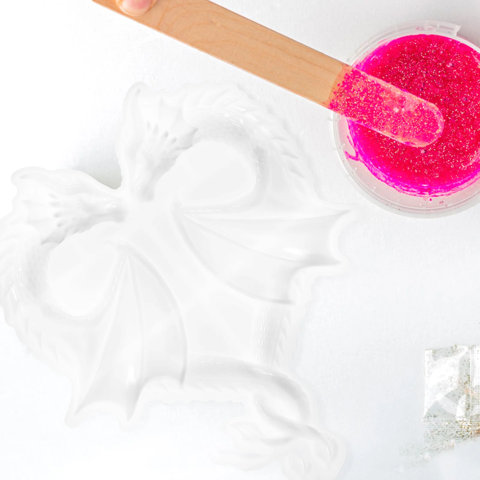 

Silicone Molds for Crafts Epoxy Resin Dragon Shaped Decorative DIY Casting Mold High Tear Strength Non-Stick Durable Smooth