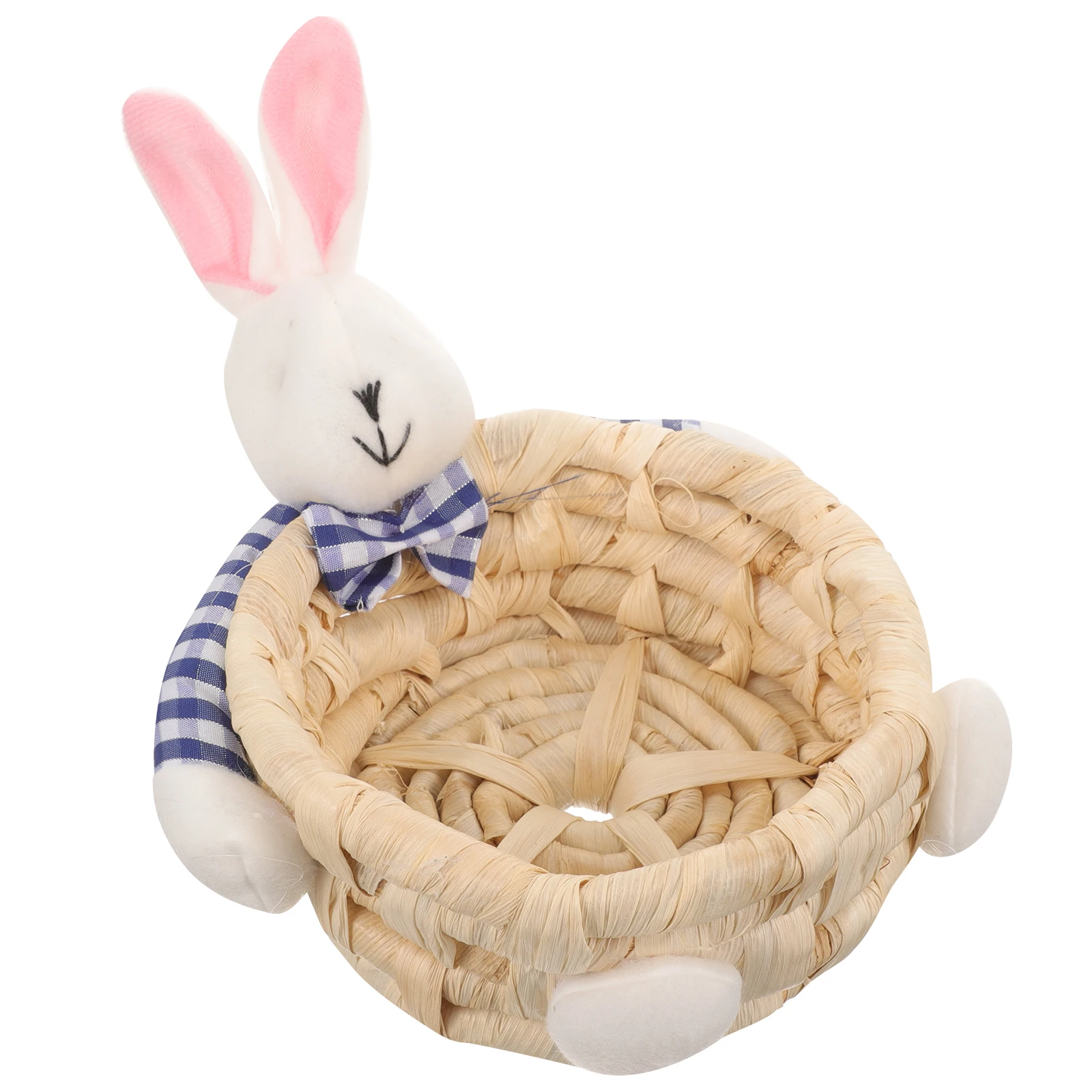 

Rabbit Storage Basket Woven Bins For Organizing Small Makeup Fruits Basket Decorative Home Bathroom Bedroom Organizer