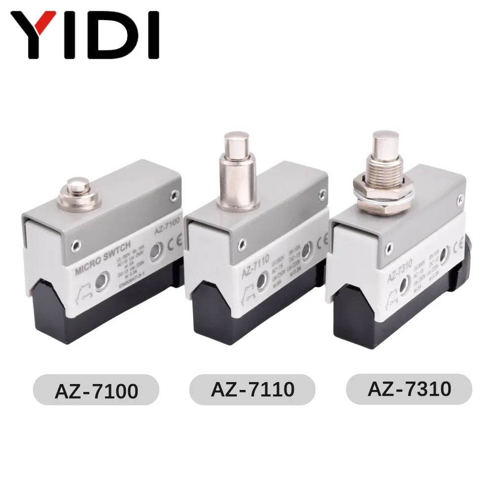 10A 250V AZ Waterproof Microswitch Travel Micro Limit Switch Small Horizontal Roller Lever AZ-7312 AZ-7311 AZ-7121 AZ-7310 TZ