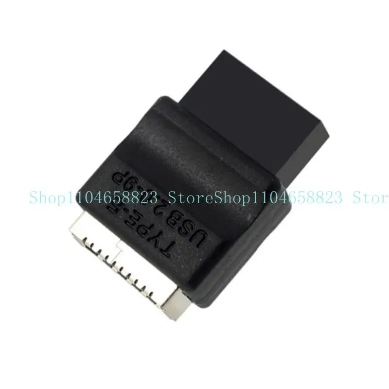 

652F USB 2.0 9Pin to Type E Adapter Fast Speed Transmission Converters Adapter Header for Desktop Motherboard Enhancement