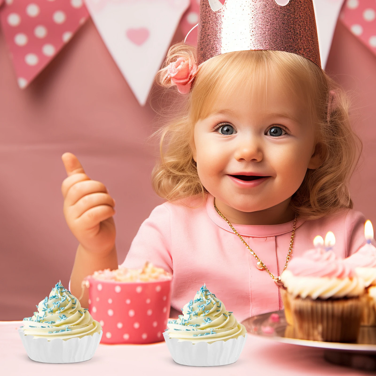 

50 шт., бумажные вкладыши для кексов в баске, маслостойкие обертки для чашек для выпечки, держатели для кексов для выпечки, вкладыши для кексов