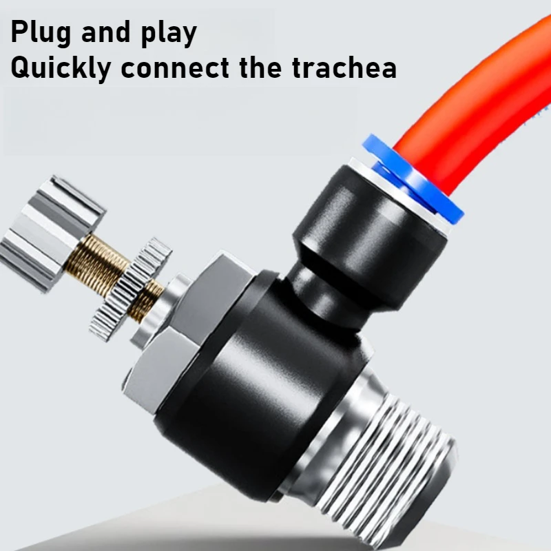 

Quick Connect Pneumatic SL 4 6 8 10 12mm Connector M5 "1/8" 1/4 "3/8" 1/2 Air Speed Throttle Valve Regulating Valve
