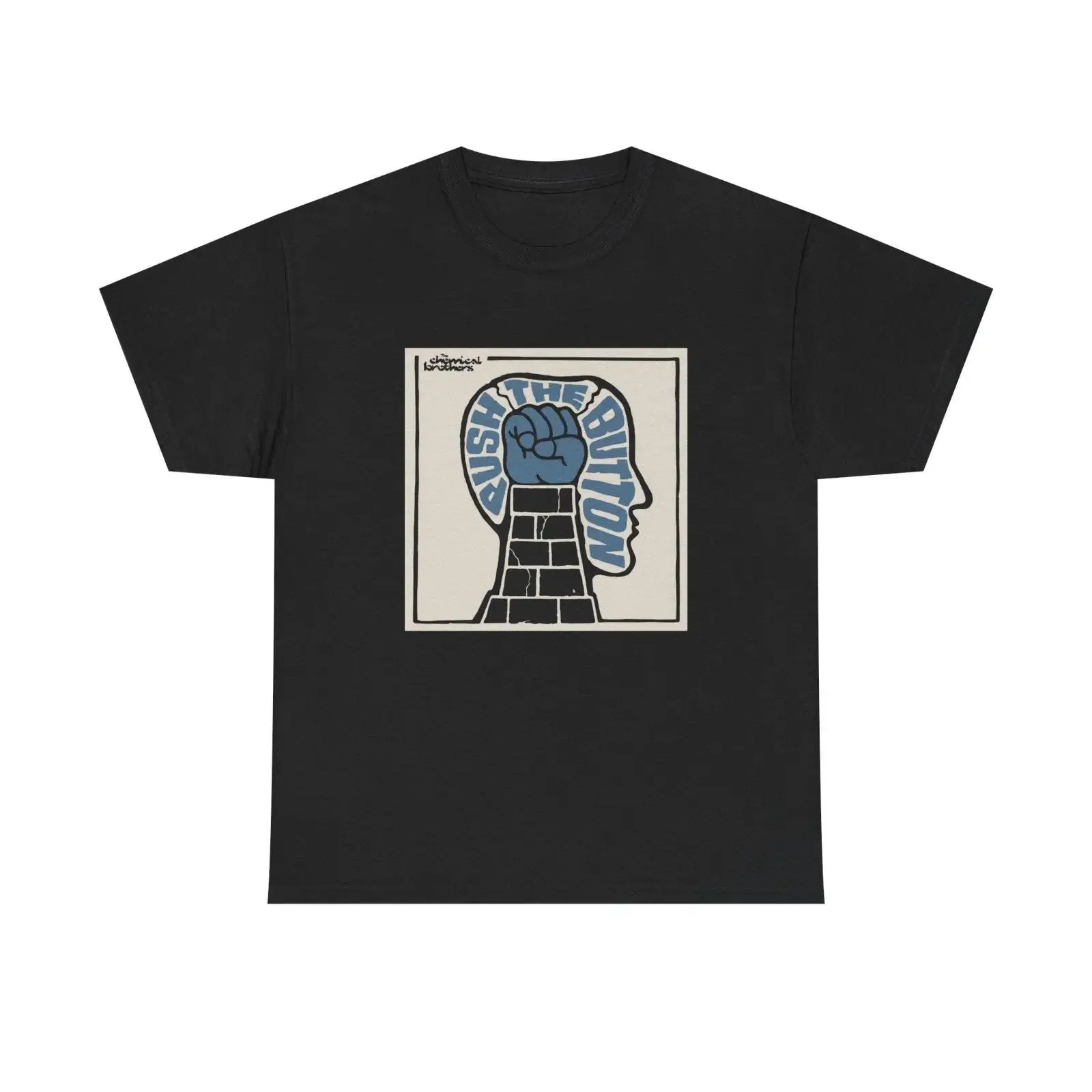 The Chemical Brothers Push Button Premium T shirt vintage Washed Breathable fashion Slightly Stylish designer clothes homme