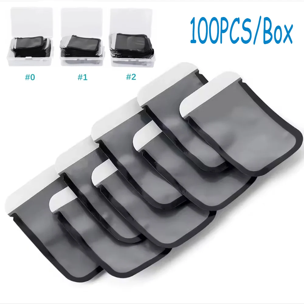 Dental X Ray Film Protective Barrier Envelopes 100PCS Disposable Compatible Size 0 1 2 for Dental Radiography
