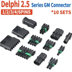 10 Sets Delphi 2.5 Series Female and Male Plug Haltech MAP TPS Waterproof Automotive wire Connector For GM 12015793 12010717