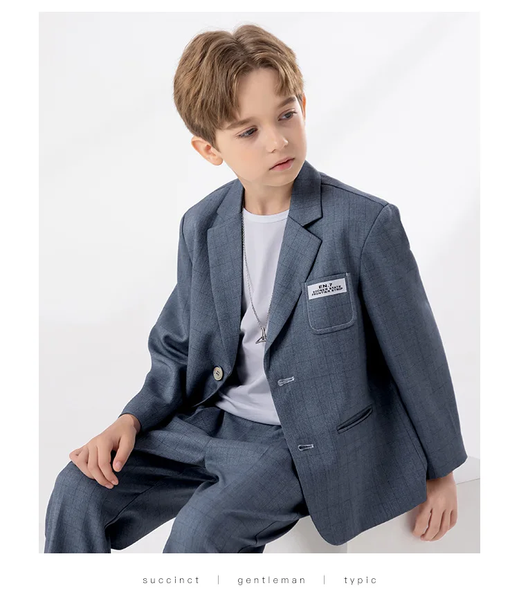 Low Price Clearance Stock Sale Boys Summer 2Pieces/Set Jacket Pants Photography Suit Kids Wedding Dress Children Cos Costume