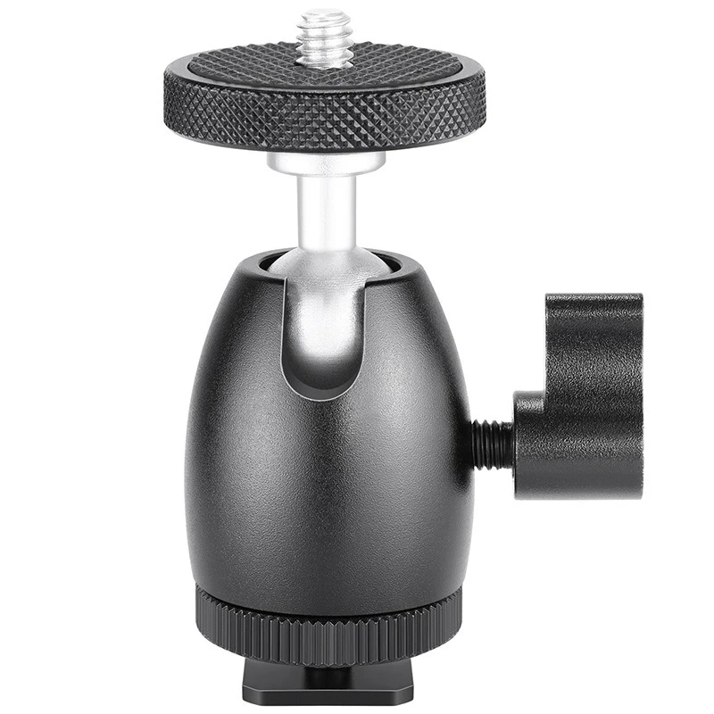 

Hot shoe gimbal mini ball head adapter mobile phone SLR camera micro single 1/4 screw tripod bracket