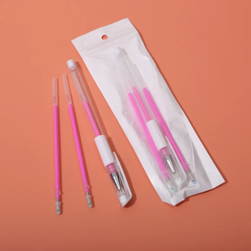 

1 шт., маркер для татуировки кожи, белый, розовый цвет, ручка для перманентного макияжа, писец для бровей, водостойкий карандаш для бровей, инструменты для татуировки