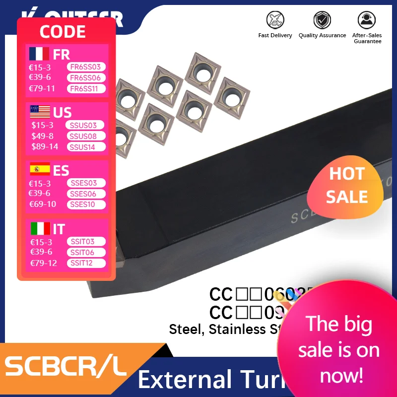 

SCBCR1212H06 SCBCR1212H09 SCBCR/L CNC Turning Arbor Lathe Cutter Bar Hole Processing CCMT Carbide Inserts External Turning Tool