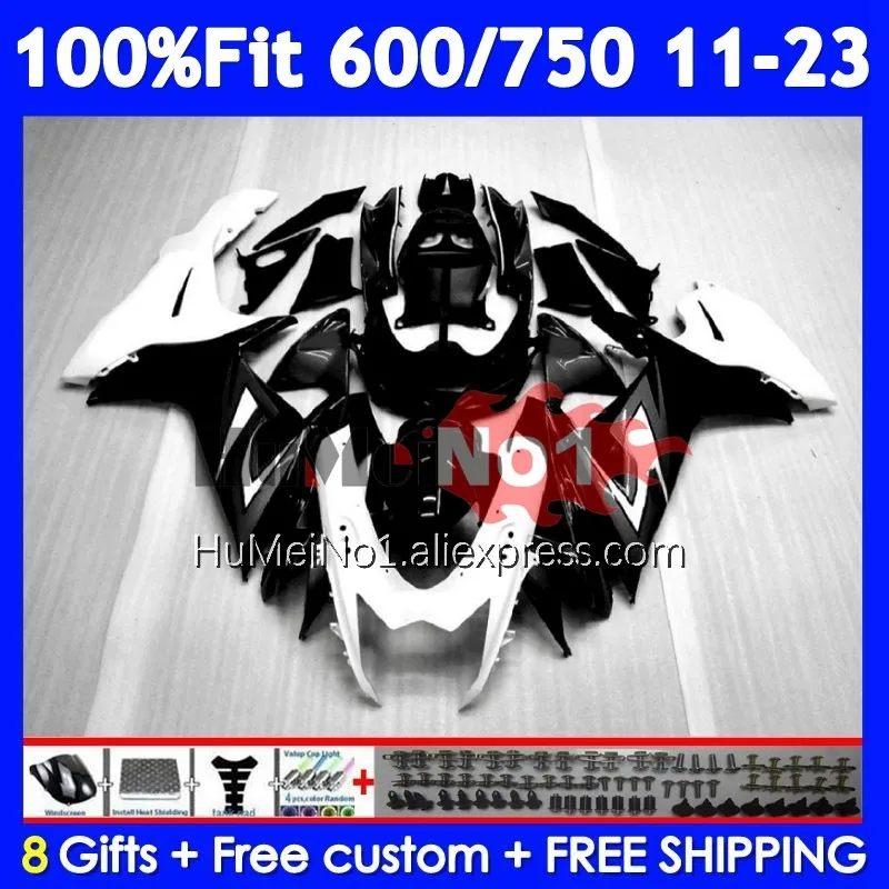 Fairing For SUZUKI GSXR750 K11 GSXR 600 750 107No.20 GSXR600 Black white 2011 2012 2013 2014 2015 2016 2017 18 19 20 21 22 23 24