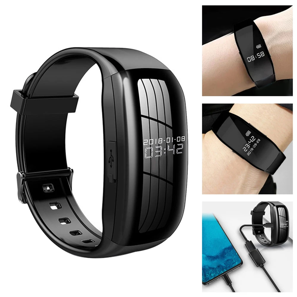 2 in 1 Smart Watch Can Take photos Camera Watch Audio Video Recording Bracelet Intelligent Noise Reduce Dictaphone Wristband