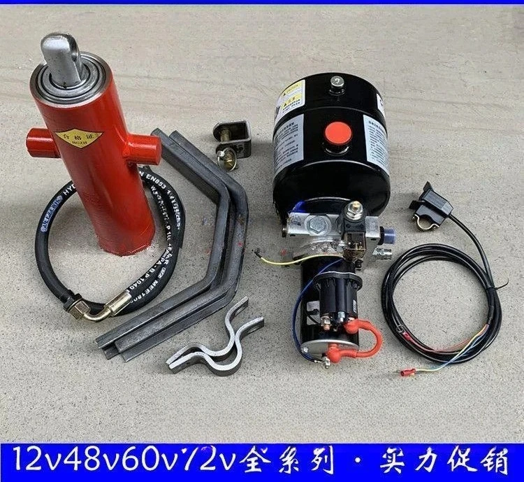 Dump device Motorcycle electric garbage dump truck modified lift dump 12v48v72