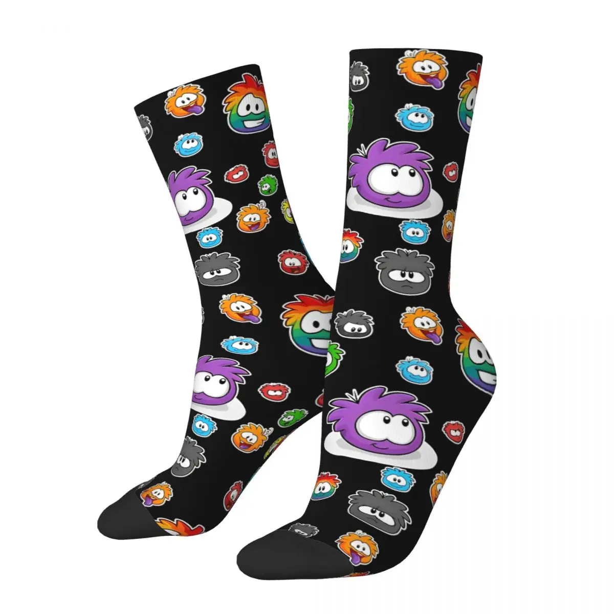 Happy Funny Male Men Socks Puffle Sock Polyester Made In The 80s Rainbow-Brites Sport Women's Sock Spring Summer Autumn Winter