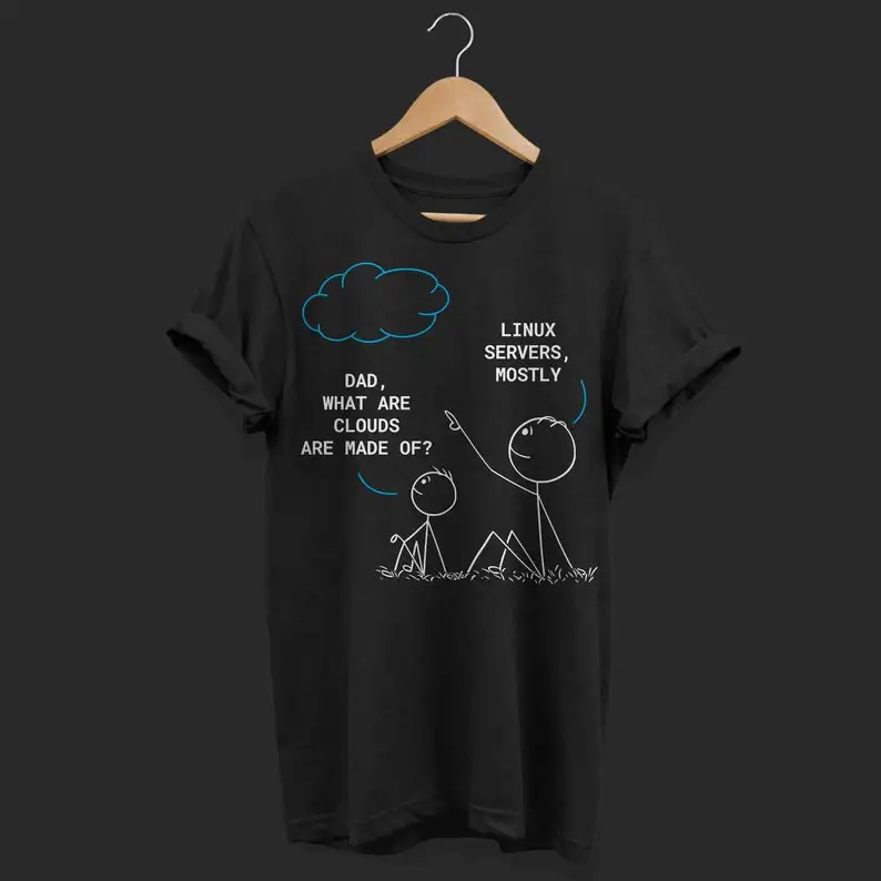 Cloud IT Professional Sys Admin Programming Coding Dad What Are Clouds Funny T-Shirt Web Developer Software Coder Gift Computer