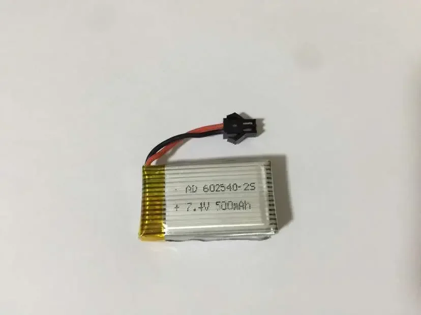 원래 정통 리튬 배터리 충전식 배터리 500MAH 7.4V 회로 기판, 플러그 25C가있는 항공기 모델 장비