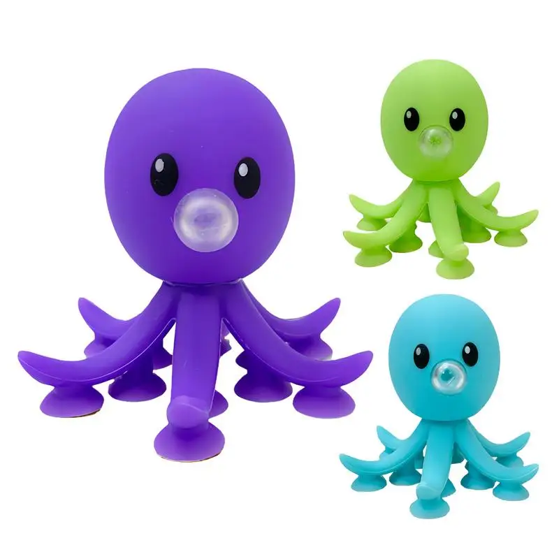 

Octopus Pinch Toys For Kids Bubble Blowing Squeeze Toy Office Stretchy Novelty Pinch Toy Insert Ball For Autisms Kids Stress Toy