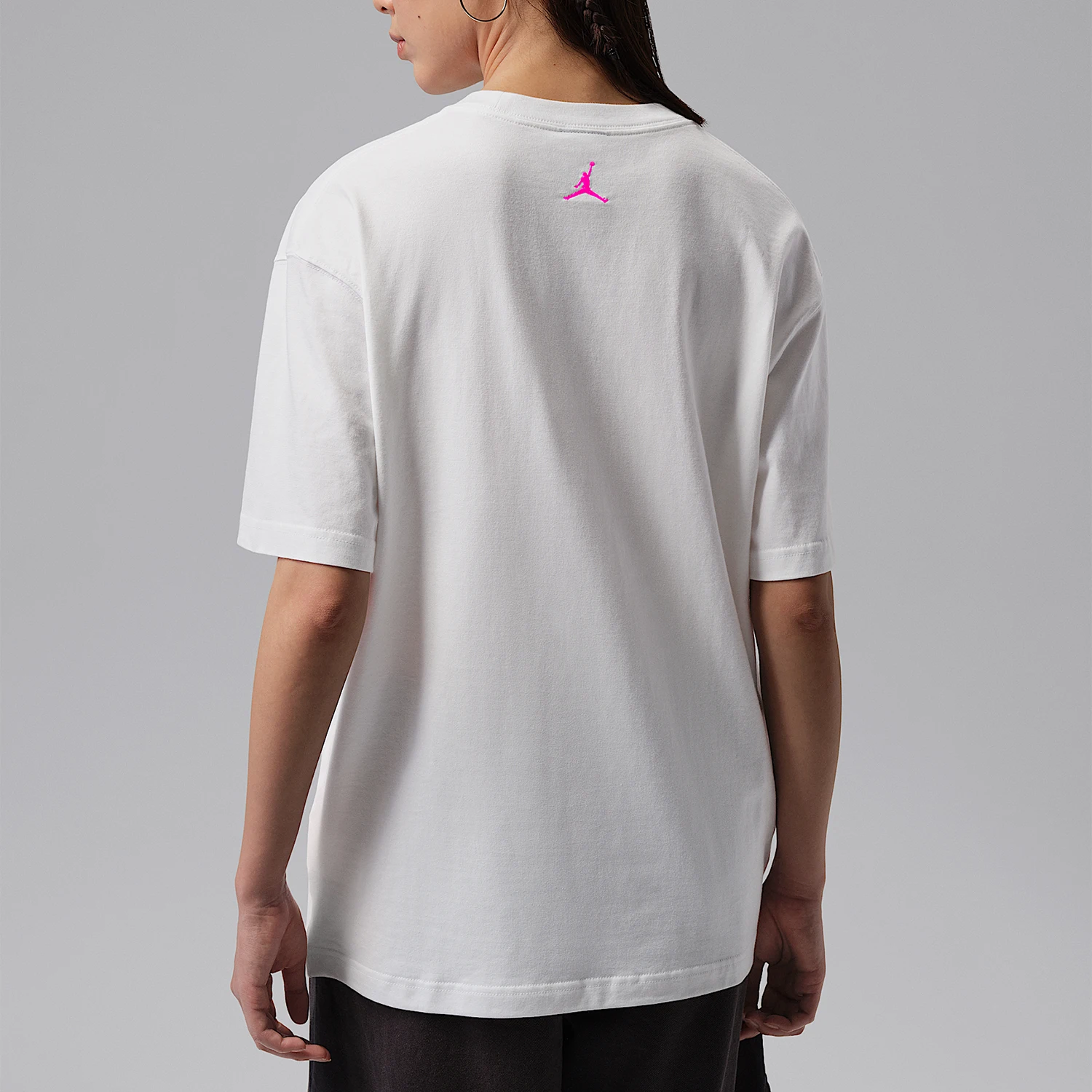 Nike genuine JORDAN women's loose, trendy, soft and casual printed T-shirt IR7007-100 view 2