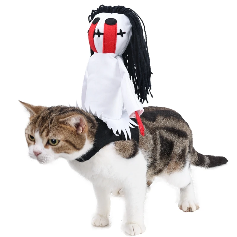 Pet Dog Cat Halloween Costume Funny Knight Sadako Dog Pets Fashion Halloween Clothes