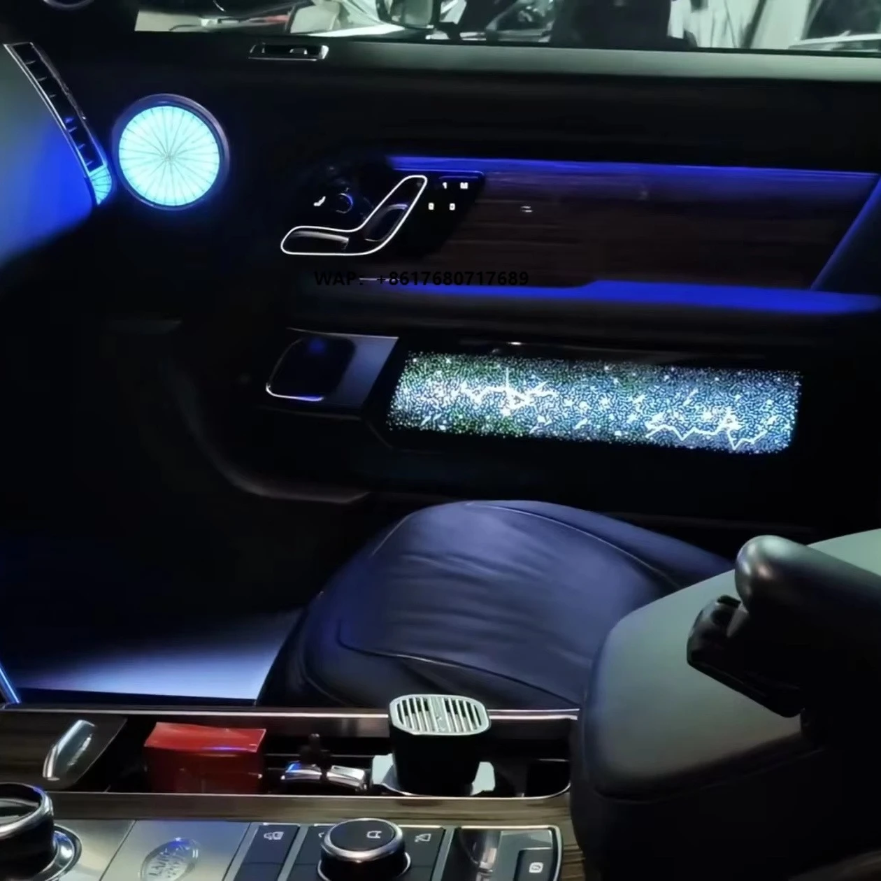 Four-Door Starboard Trim Panels Style Rainbow Symphony Dynamic Ambient Light for Lander Rover Range Rover Vogue(2018-2022)(RHD)