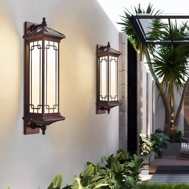 BERTH Solar Wall Lamp Creativity Retro Outdoor Sconce Light LED Waterproof IP65 for Home Villa Corridor Courtyard