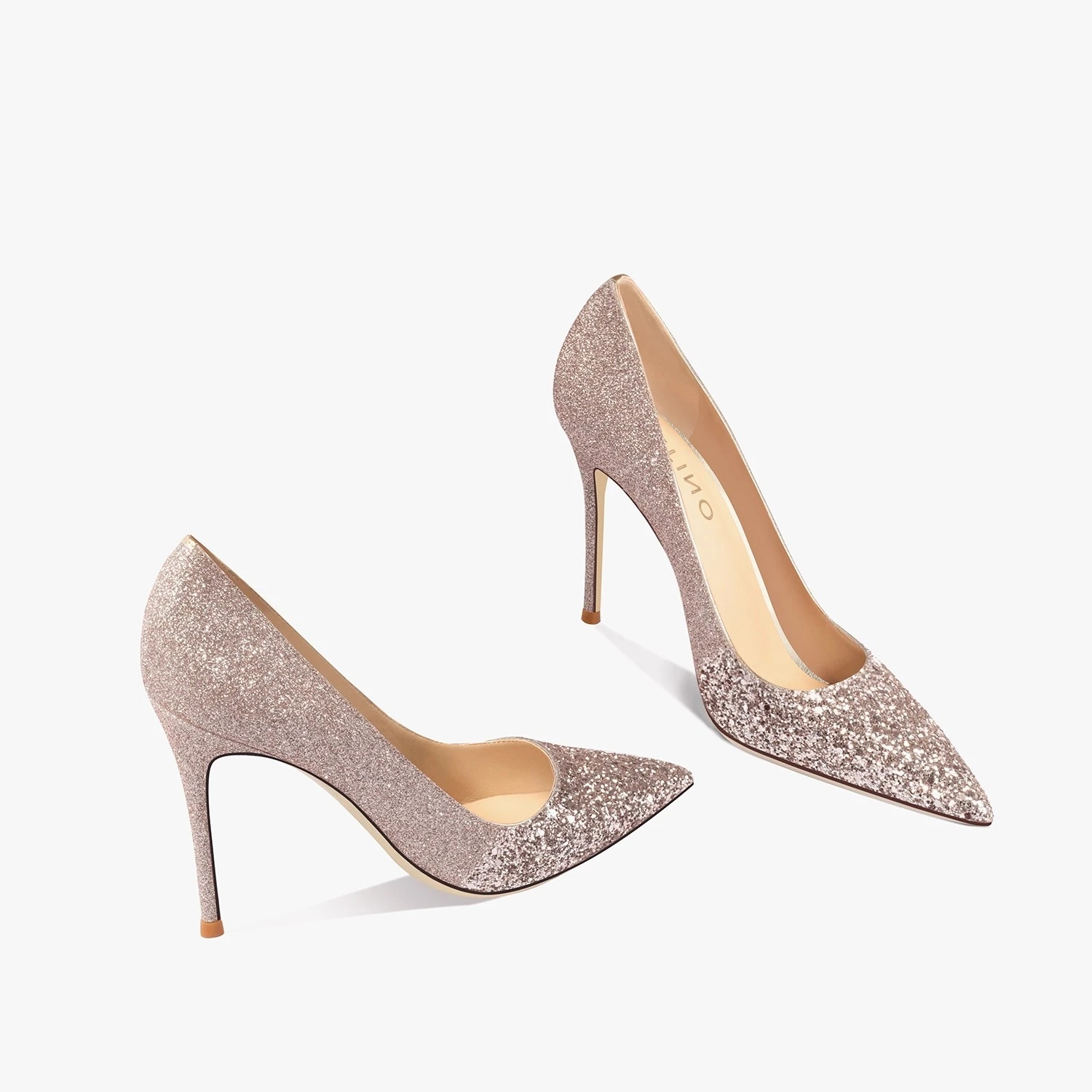 

Свадебные туфли на тонком высоком каблуке, весенние туфли с острым носком и блестками, банкетные женские туфли большого размера, маленького размера