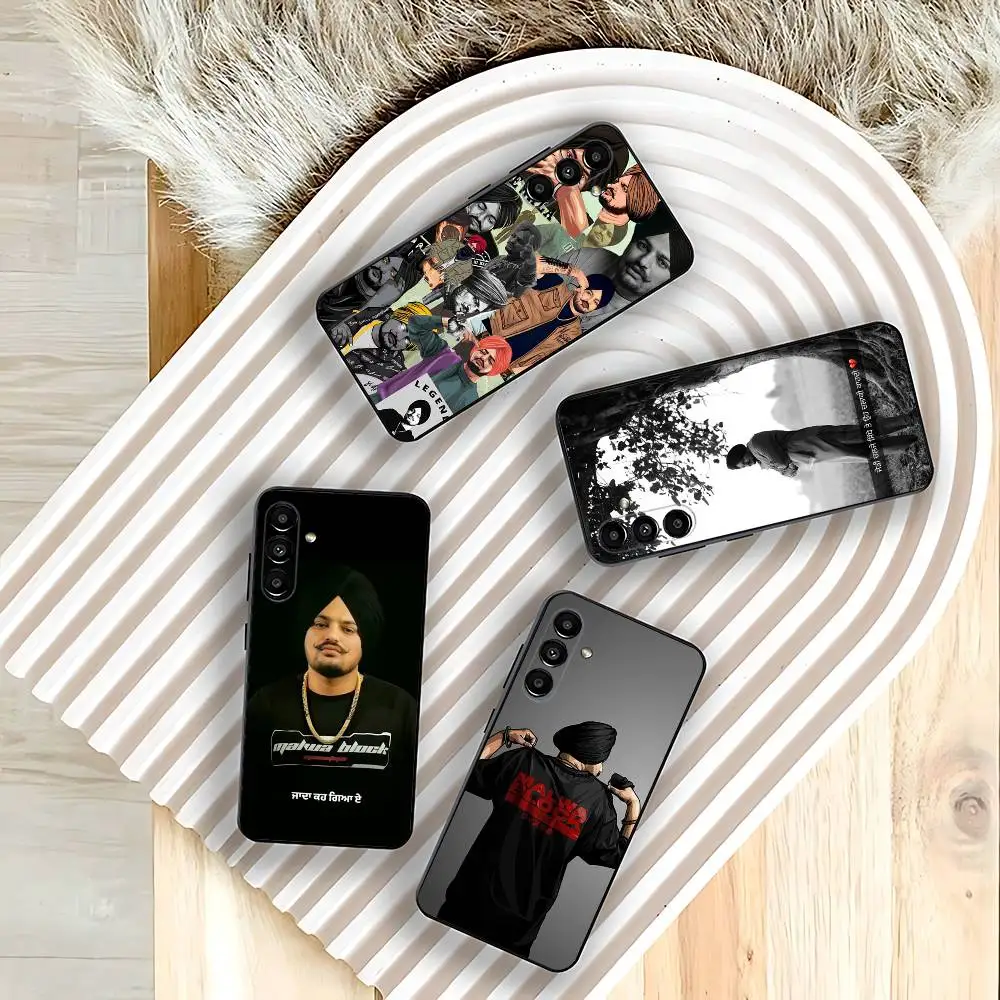

Indian Rapper Sidhu Moose Wala Phone Case For Samsung A73,72,51,53,52,71,22,5G,Note,J7,8,9 Classic Versatile Black Soft Shell