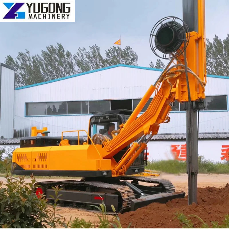 YG Solar Crawler Hydraulic Pile Driver Machine Sale Price Photovoltaic Driving Guardrail Post Pile Driver Manufacturer in China