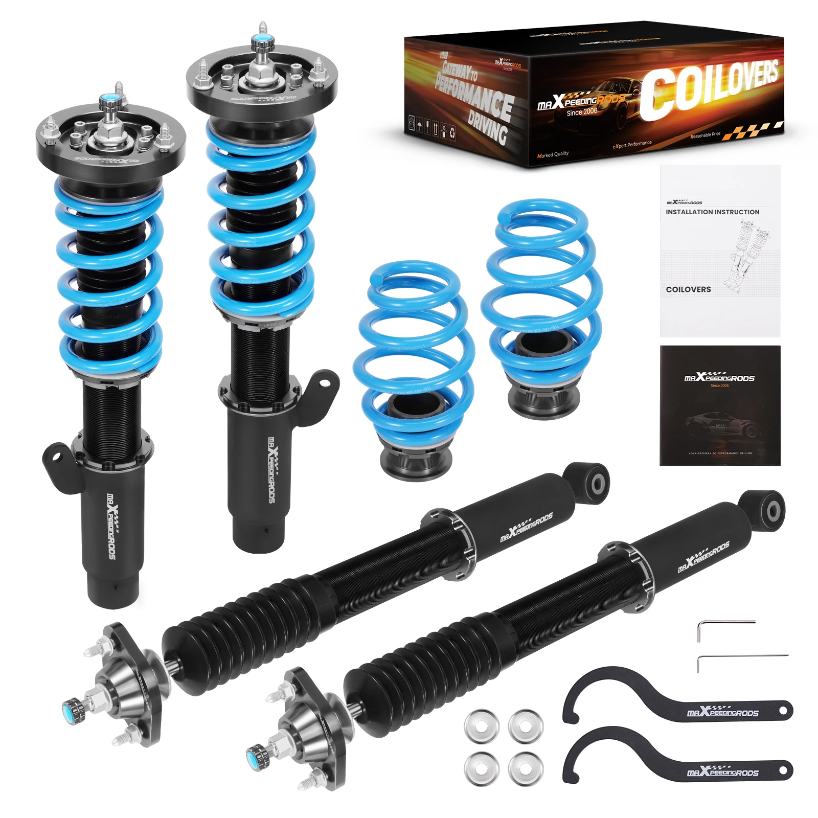 24 Way Damping Coilovers Shock Kit For BMW 3 E46 316i 318i 325i 328i 330i 323i 325i 318d 320d