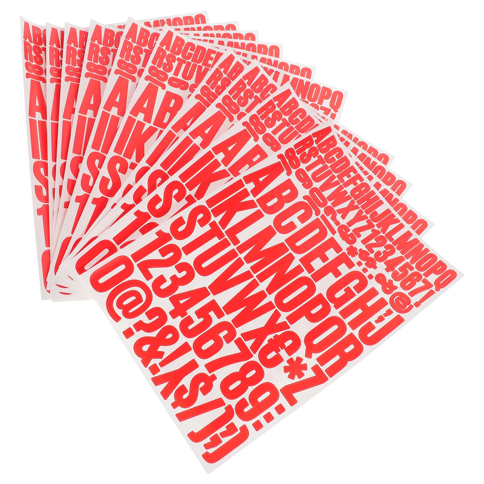 

10pcs 10 Sheets Letter Stickers 1-2 Inch Vinyl PVC Waterproof Self Adhesive Mailbox Car Decor TN 1 2 Alphabet Decals Scrapbook