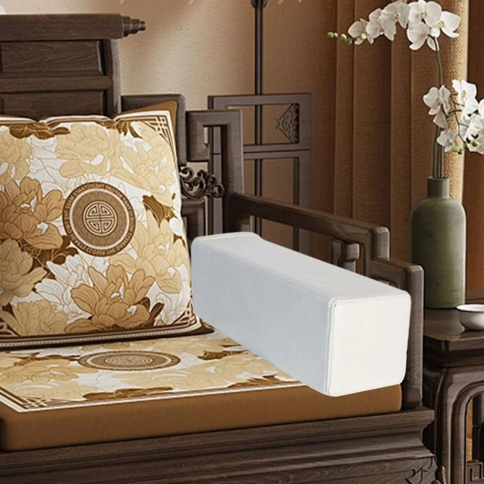 Rectangular Couch Arm Rest Pillow High Density Foam Headrest for seat Cushion for Home Sofa Garden Bench