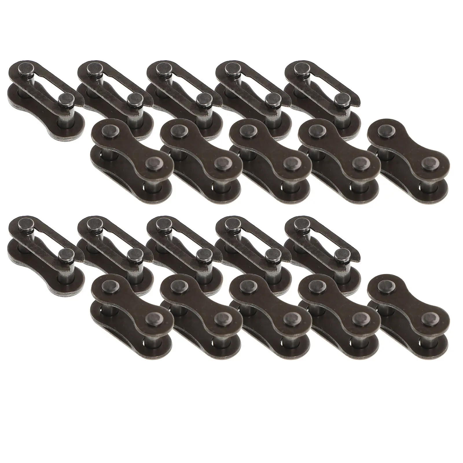 40Pcs Bike Chain Connector Quick Release Link for Single Speed Bicycle Repair Heavy Duty Metal Chain Joint Cycling Accessory