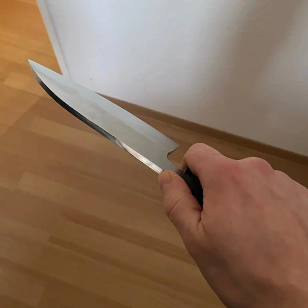 6.3 Inch Deba Knife Double-edged Blade 3-Layer BG42 Steel Core Cleaver Chopper Slicing Handmade Forged Kitchen Knife With Cover
