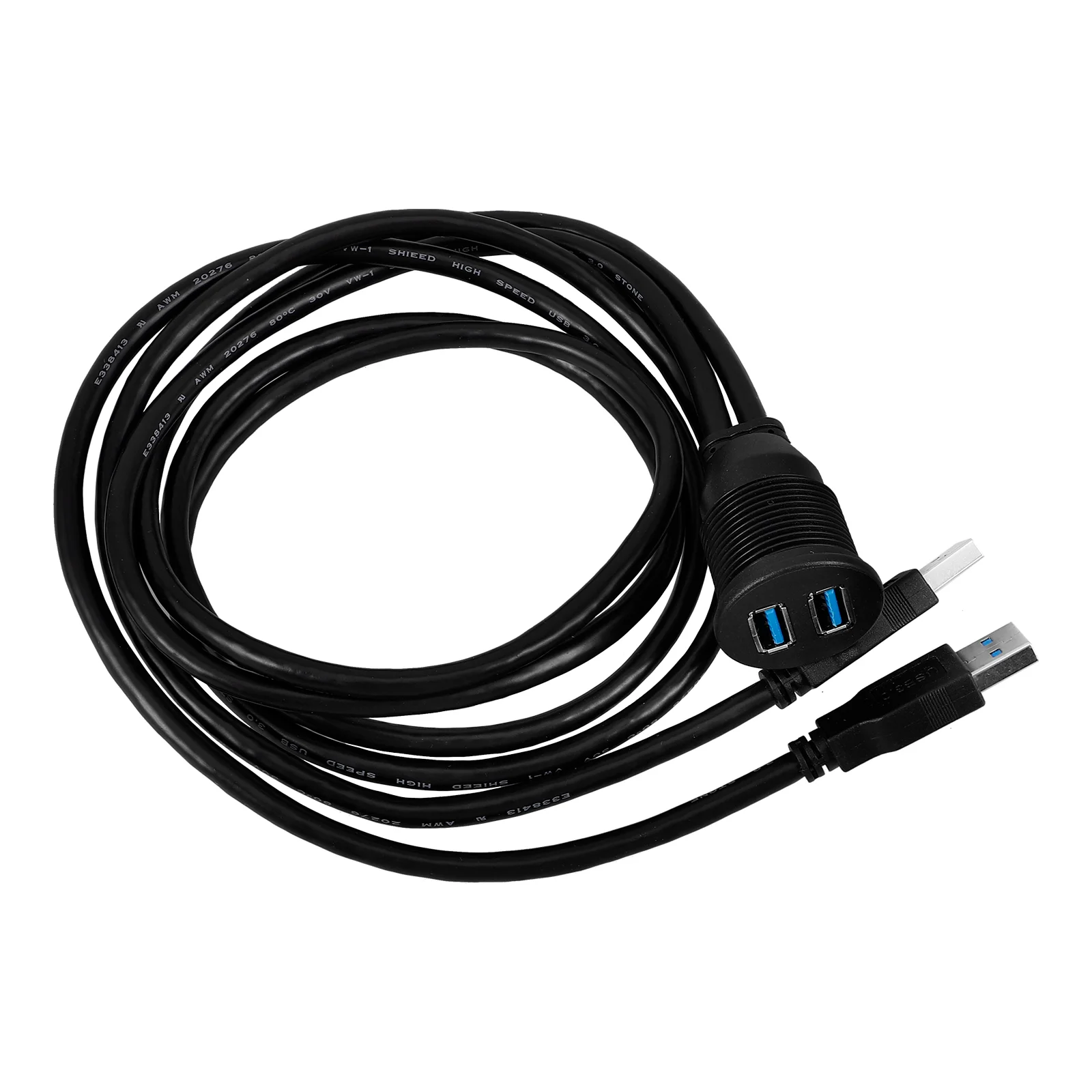 Cable de montaje empotrado USB30 dual Cable de extensión USB 30 Cable de montaje en panel para montaje en tablero