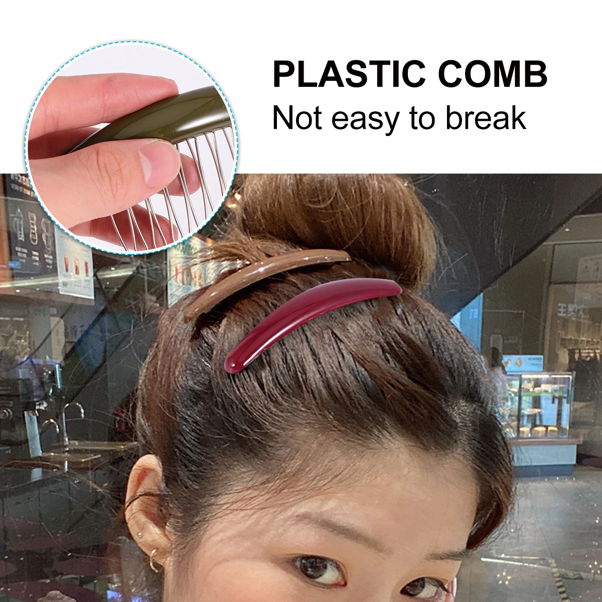 

3pcs Anti-Slip Side Hair Set Elegant Hairpin For Women Fashion Hair Accessories Assorted Colors Strong Hold Headdress Tortoise