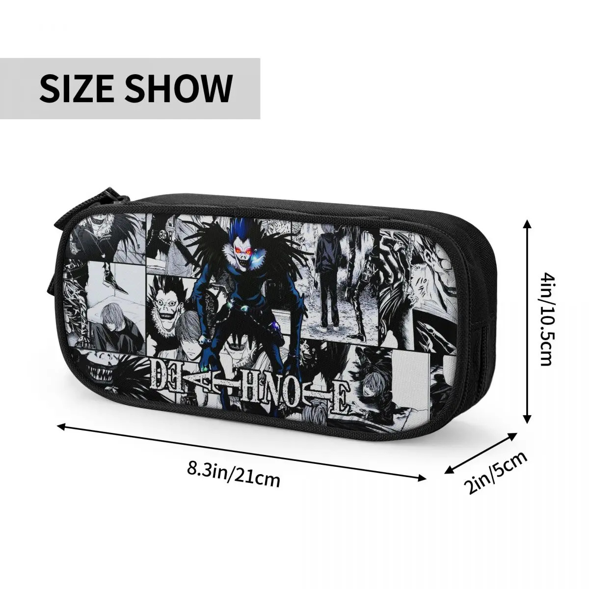 الإبداعية Deathnotes مقلمة Shinigami اليابان أنيمي قلم رصاص الحقيبة حامل قلم للفتيات الفتيان حقائب الطلاب القرطاسية المدرسية