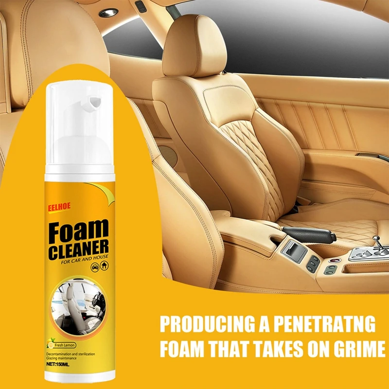 Car Foam Cleaner Interior Panel Seat Leather Ceiling Clean Wash Spray Agent Multipurpose Home Foam Dust Remover 30/60/100/150ML