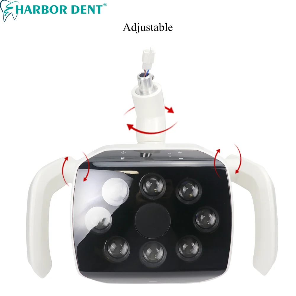 Luz Oral Dental de buena calidad, 8 bombillas con Sensor de Control táctil, brillo ajustable para curar los dientes orales con tipo de unidad de silla