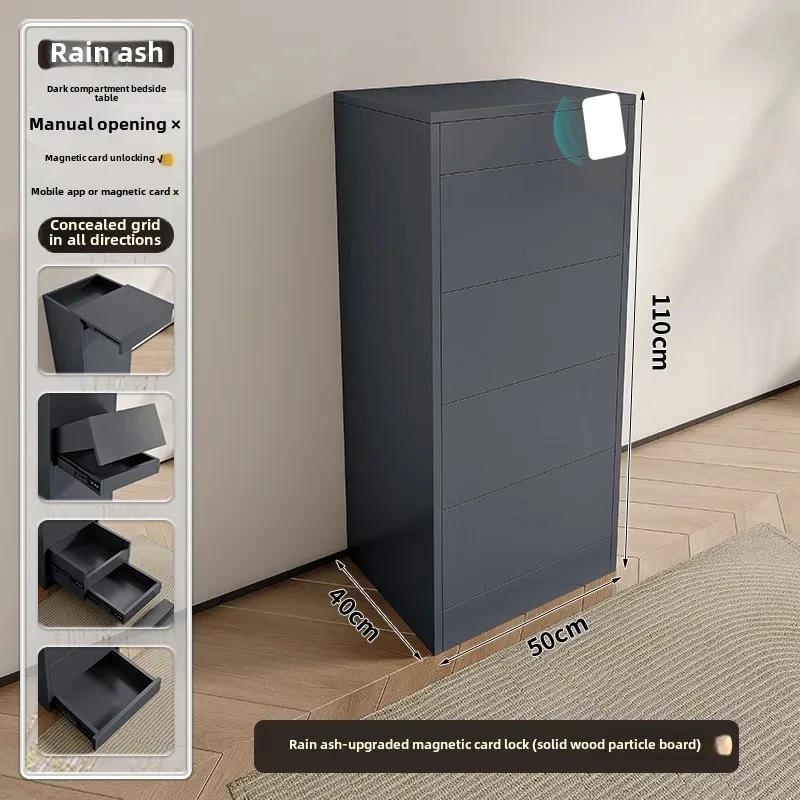 Laminated hidden compartment chest locker drawer storage cabinet living room