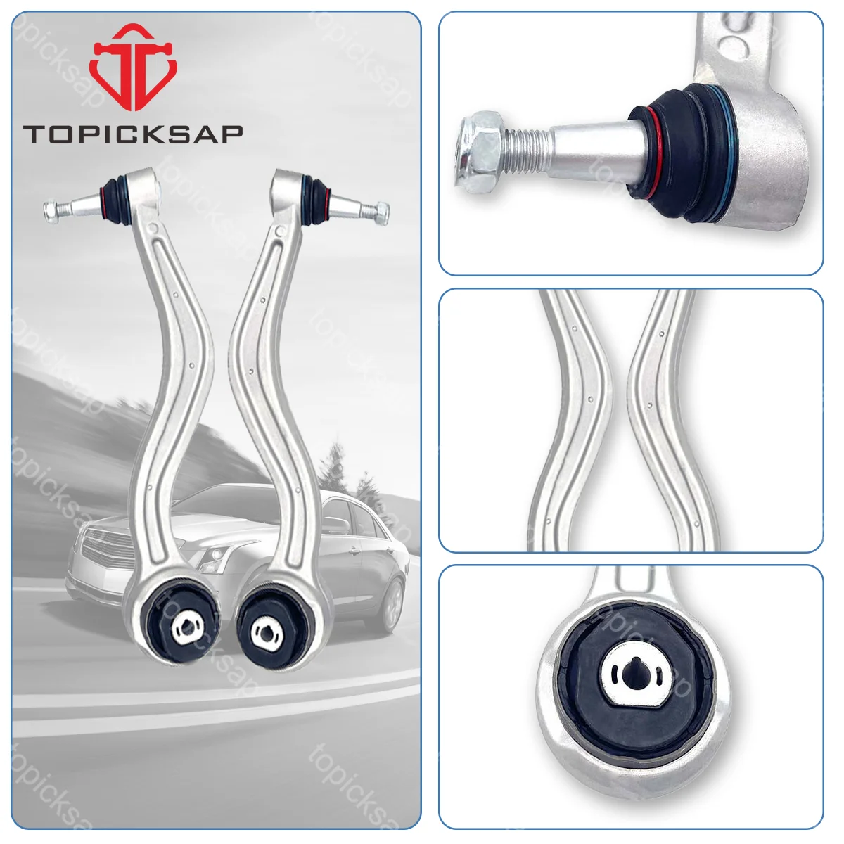 

TOPICKSAP Suspension Front Left and Right Lower Control Arm for Cadillac ATS RWD 2013 2014 2015 2016 2017 2018 2019 22981336