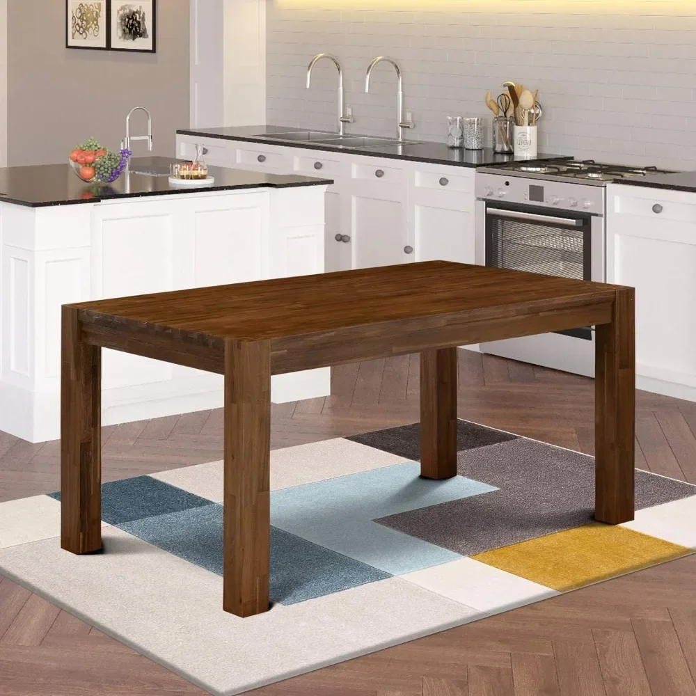 Dining Tables Contemporary  - Rectangle Rustic Wood , 36x60 Inch,60