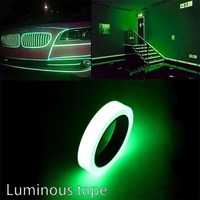 1Roll Fluorescent Self-Adhesive Glow-In-The-Dark Tape Light Strip Fire Channel Stage Decoration Safety Exit Warning Sticker Tape