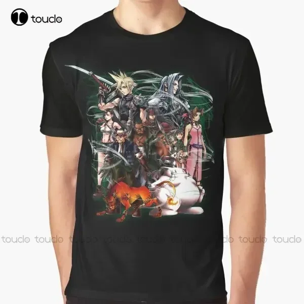 Final Fantasy Vii - Collage Graphic T-Shirt Custom Aldult Teen Unisex Digital Printing Tee Shirts Custom Gift Xxs-5Xl Streetwear