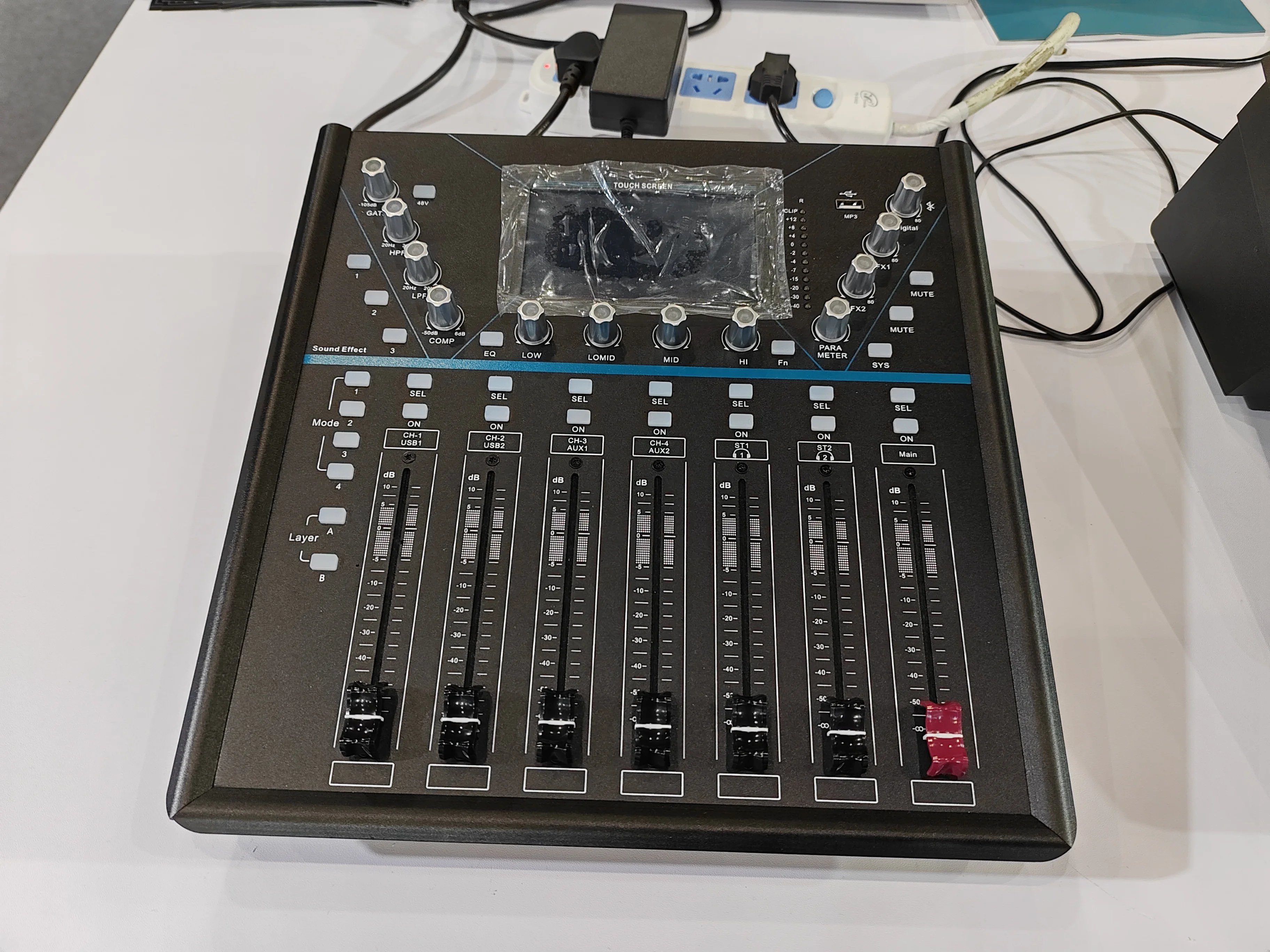 10Channels High Performance Professional Digital Mixer Console Audio APP Remote Control Live Streaming Sound Mixing