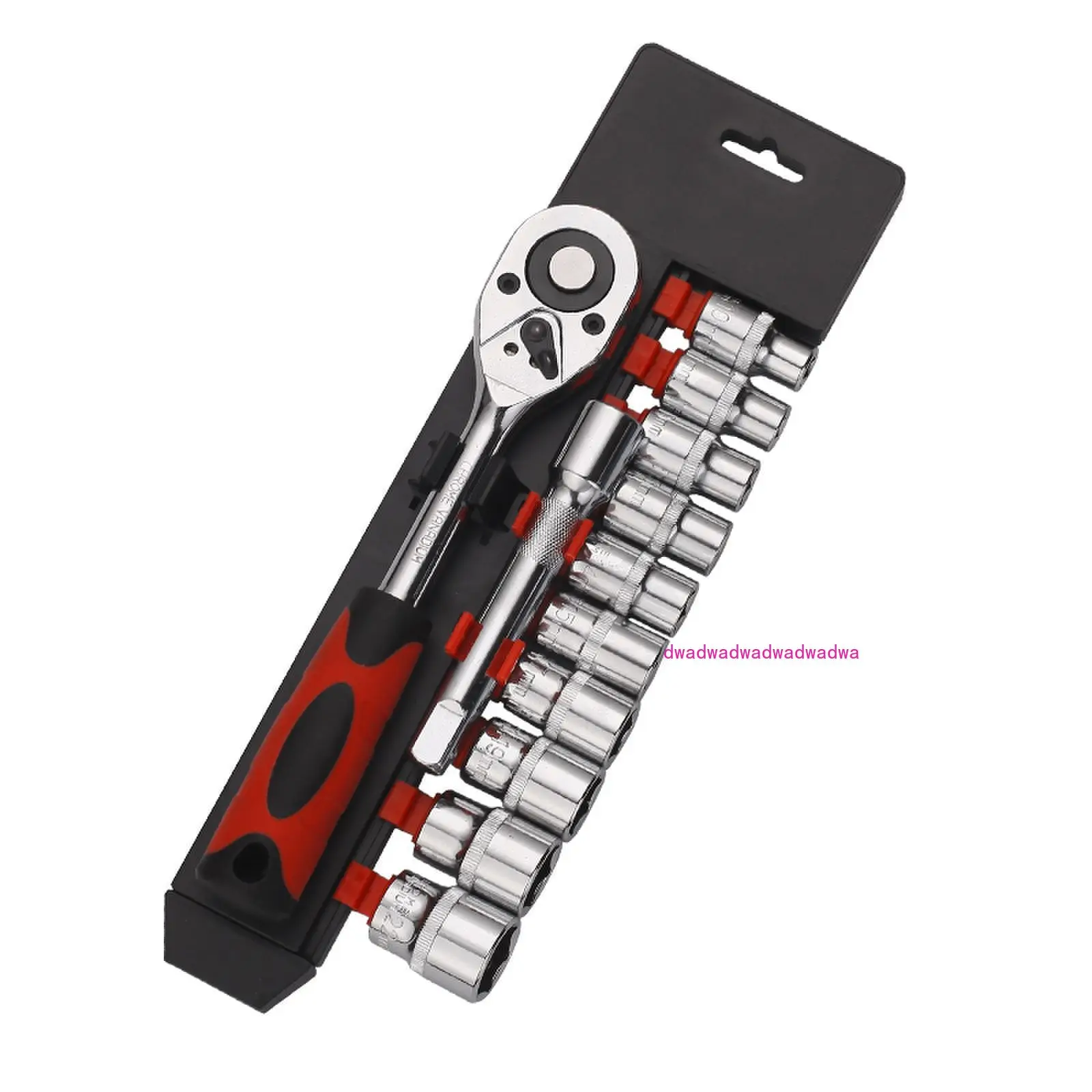 Factory direct sales 11 pieces short hexagonal ratchet wrench plastic row, mirror material