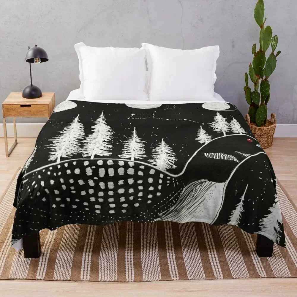 

Midnight's Call Throw Blanket Stylish Couch Blanket for Home Living Room
