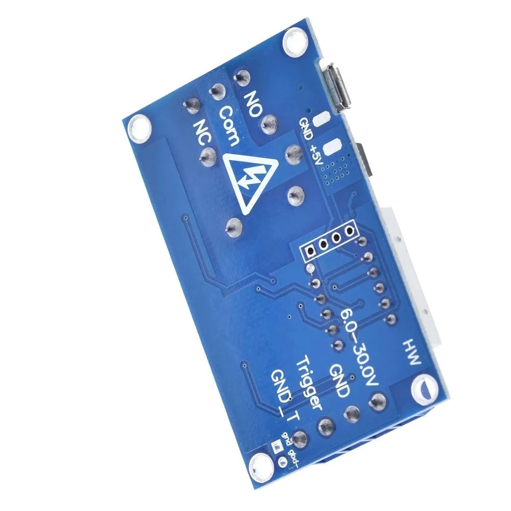 Time Relay Module 4 Pack DC 6V-30V Input with Cycle Delay Timer Switch Function and Parameter Save on Power Off