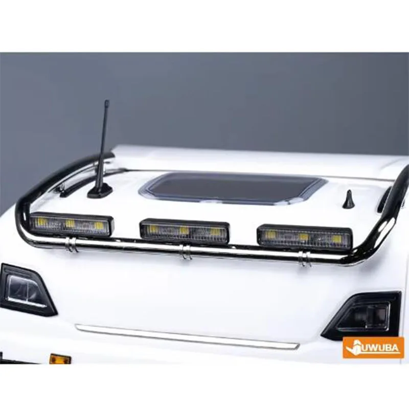 Roof LED 3V Lights Rectangular Spotlight Lamp for 1/14 Tamiya RC Dump Truck SCANIA 770S R620 VOLVO BENZ Arocs MAN TGX LESU Car