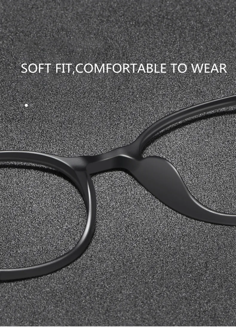 Ultraleichte TR90 Multifokale Progressive Lesebrille Männer Frauen Anti Blue Ray Presbyopie Brille Runde Brille – Detail 8