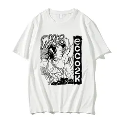 Limited Rapper Ecco2k Printed Tshirt Man T Shirt Drain Gang T-shirts Men Women Fashion Hip Hop Tees Men's Oversized Streetwear